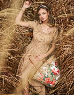 Floral Basket Tote Alljoy Landing -Spartina Store 476017n