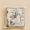 New York City Embroidered Pillow