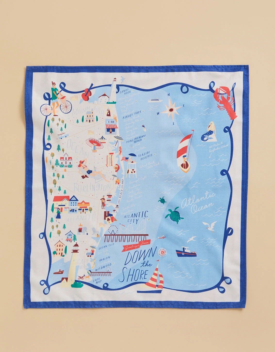 Down The Shore Dish Towel 1 Down The Shore Dish Towel