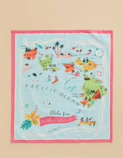 Hawaiian Islands Dish Towel