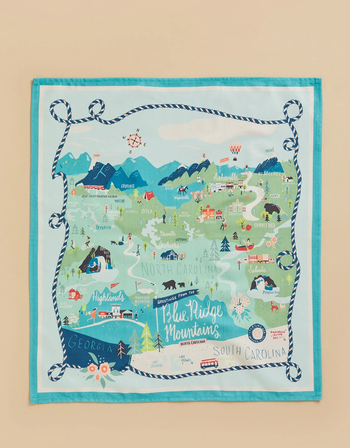 Blue Ridge Mountains Dish Towel 1 Blue Ridge Mountains Dish Towel