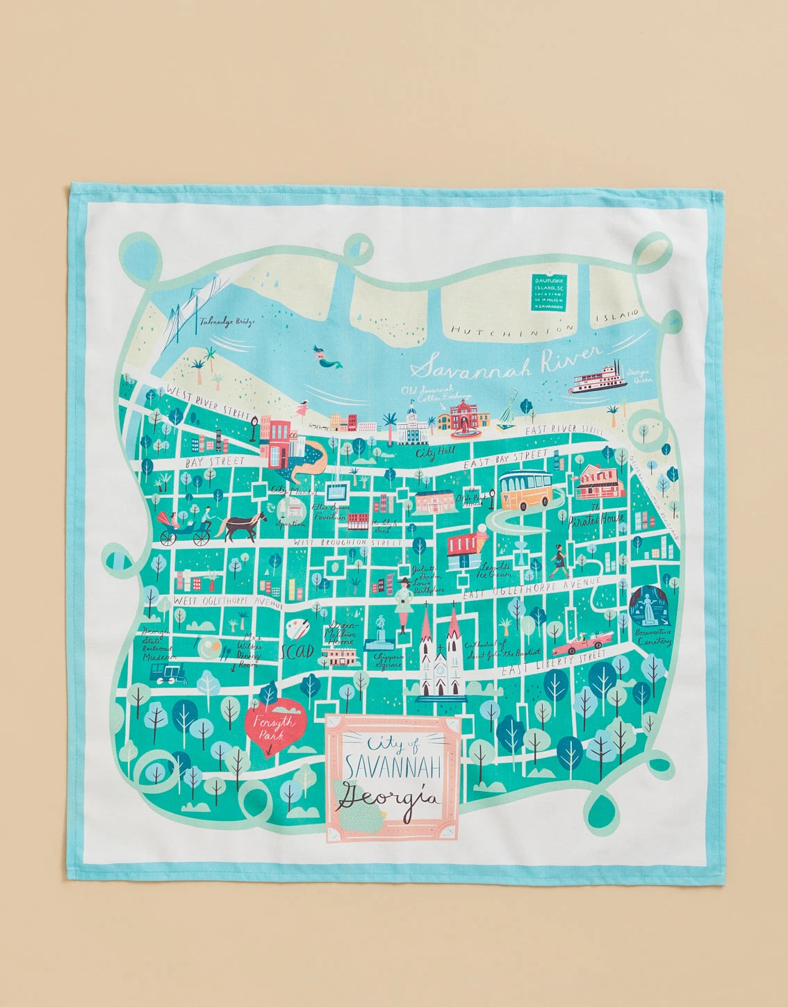 Historic Savannah Dish Towel 1 Historic Savannah Dish Towel