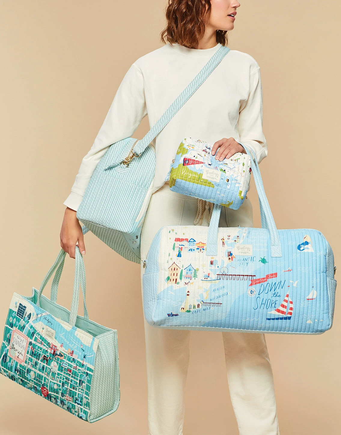 Down The Shore Quilted Duffle 2 Down The Shore Quilted Duffle - Image 2