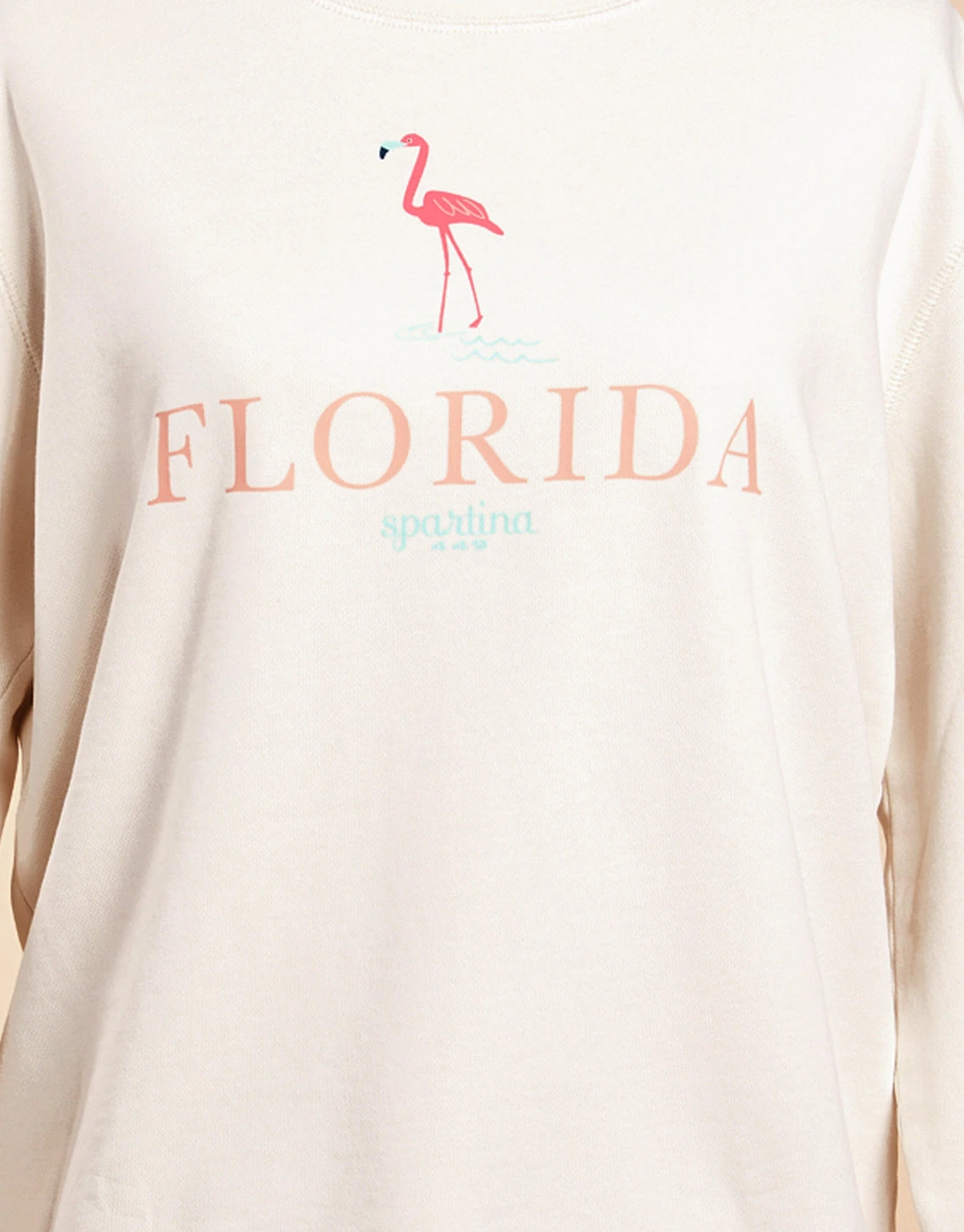 Florida Pullover Pearl White Flamingo 1 Florida Pullover Pearl White Flamingo