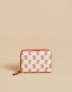 Pink House French Floral Mini Wallet