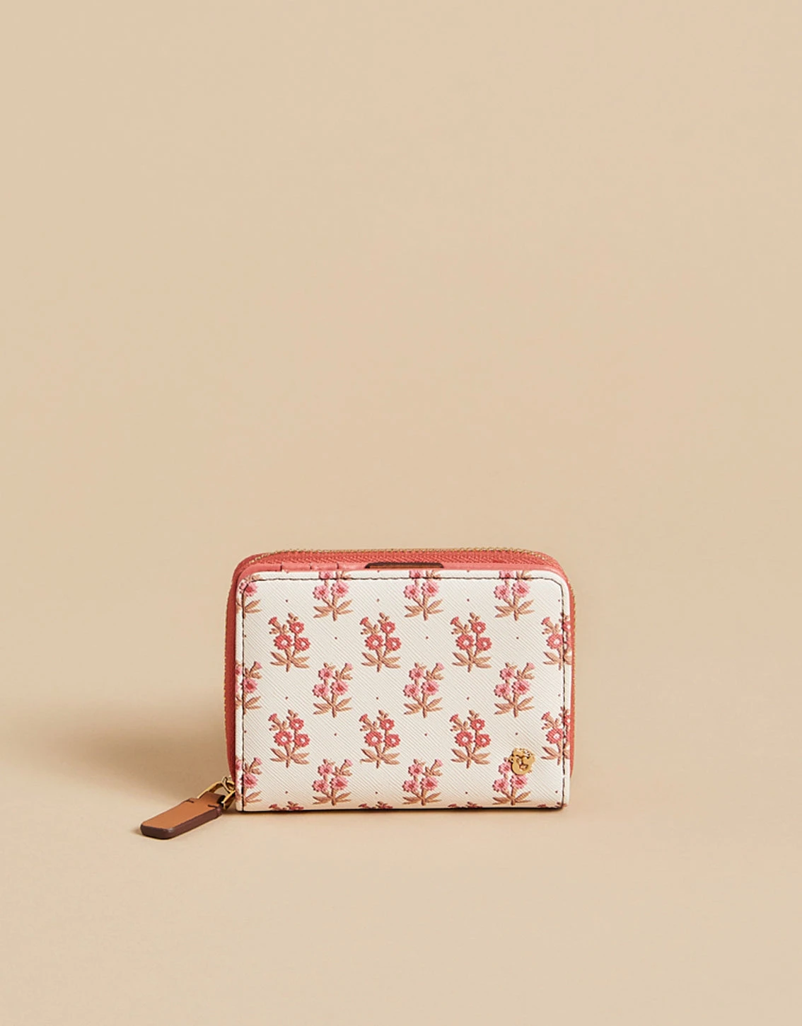Pink House French Floral Mini Wallet 1 Pink House French Floral Mini Wallet