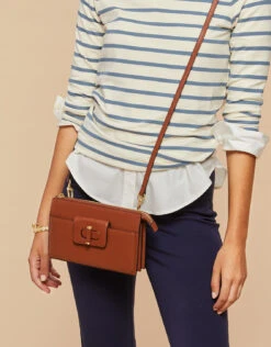 Saddle Brown Siren Lindsey Phone Crossbody -Spartina Store 479216m
