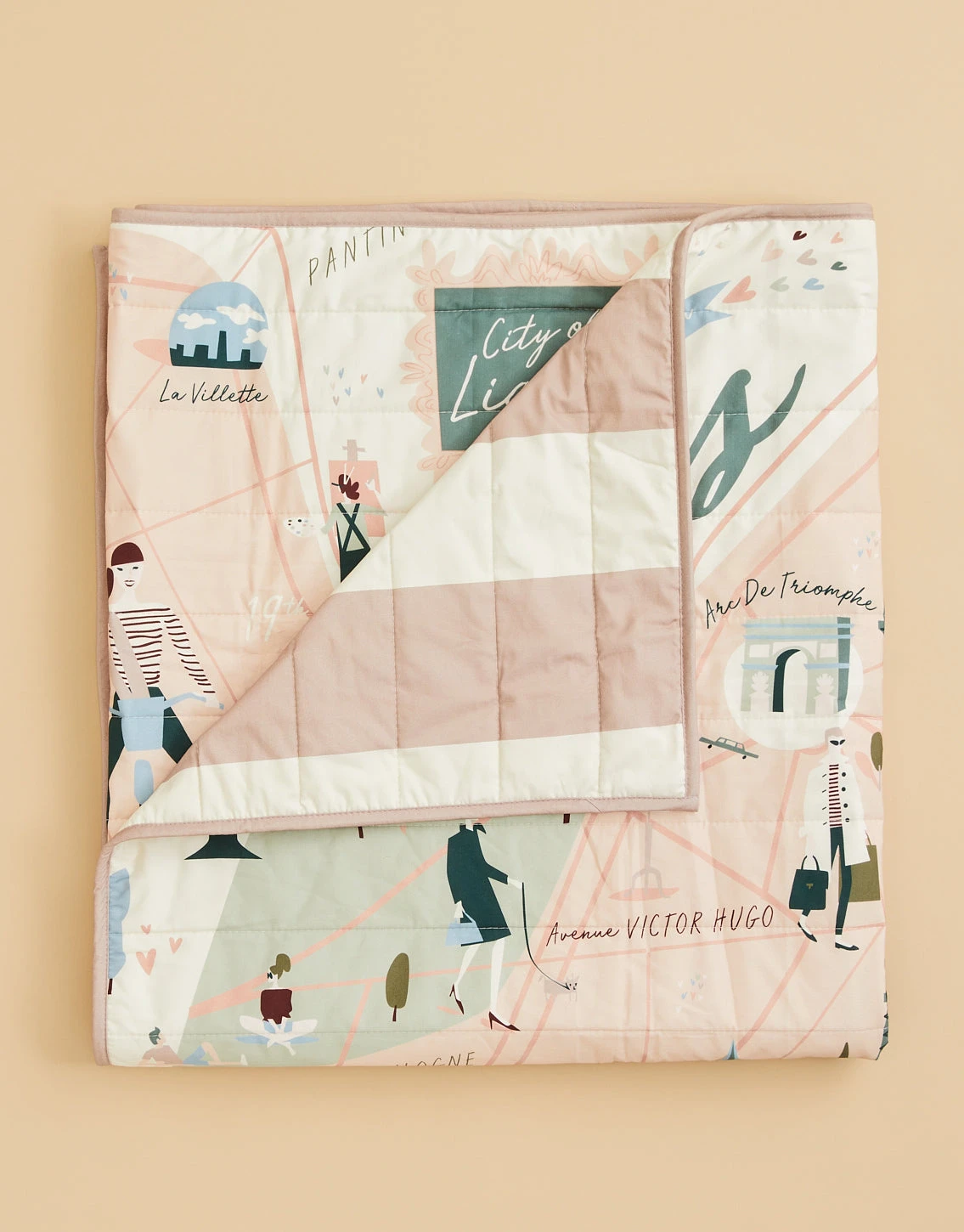 Paris Quilted Throw 2 Paris Quilted Throw - Image 2