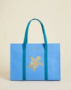 Carry All Tote Blue Turtle