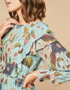 Millie Ruffle Dress Riverside Station Vintage Floral 6 Millie Ruffle Dress Riverside Station Vintage Floral -Spartina Store 482605c