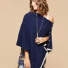 Peacoat Poncho