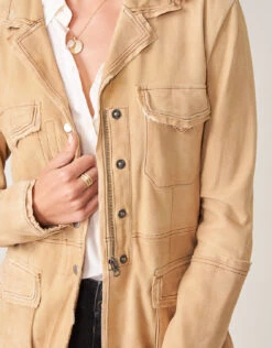 Meryl Waxed Suede Jacket Chamois 11 Meryl Waxed Suede Jacket Chamois -Spartina Store 485514c