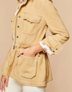 Meryl Waxed Suede Jacket Chamois 8 Meryl Waxed Suede Jacket Chamois -Spartina Store 485514dd