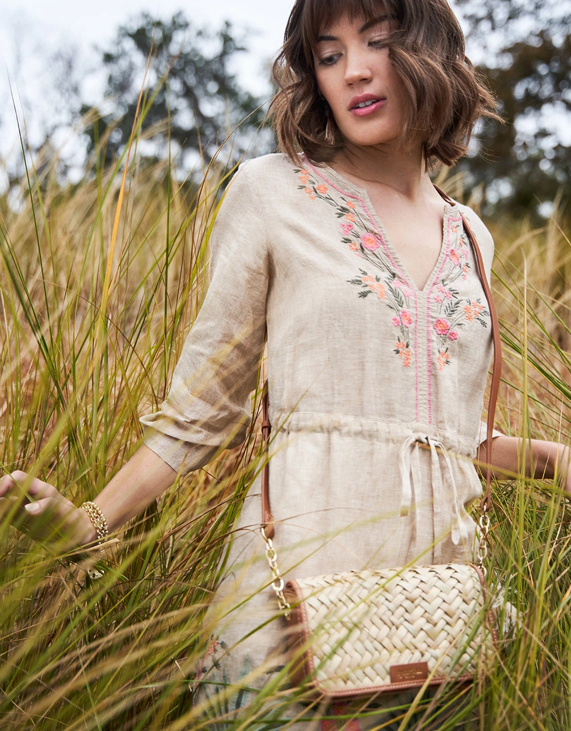 Straw Crew Phone Crossbody Natural 3 Straw Crew Phone Crossbody Natural - Image 3