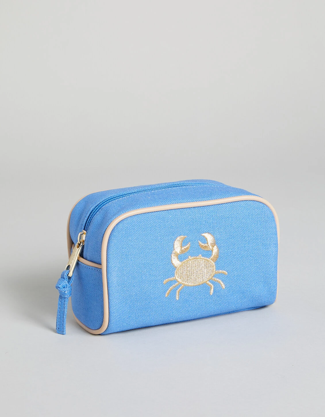 Blue Travel Pouch Crab 1 Blue Travel Pouch Crab