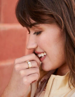 Maera Band Ring Mother-of-Pearl -Spartina Store 487198n