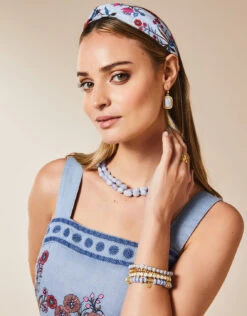 Stone Stretch Bracelet 8mm Blue Chalcedony -Spartina Store 487280n b697f808 3094 407d b690 76f20cfdc4b3