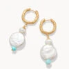 Low Tide Hoop Earrings Pearl