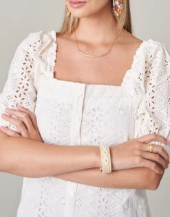 Straw Beaded Bracelet Natural -Spartina Store 487723m