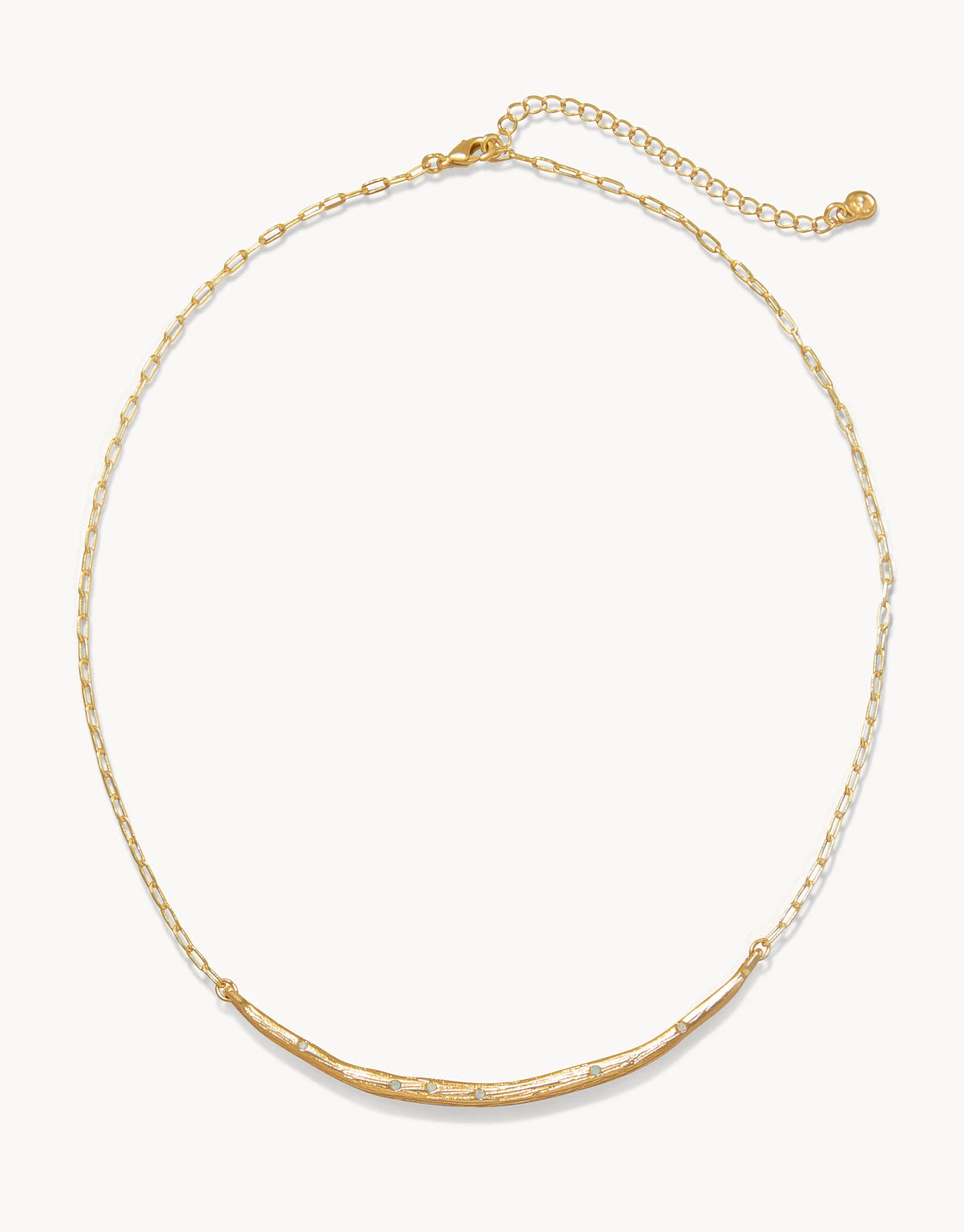 Sand Bar Necklace White Opal 1 Sand Bar Necklace White Opal