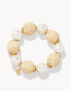 Bahia Stretch Bracelet Pearl/Natural