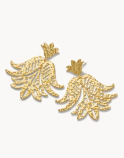 Thistle Earrings Gold