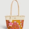 Freeport Tote Pepper Hall Woodblock Floral