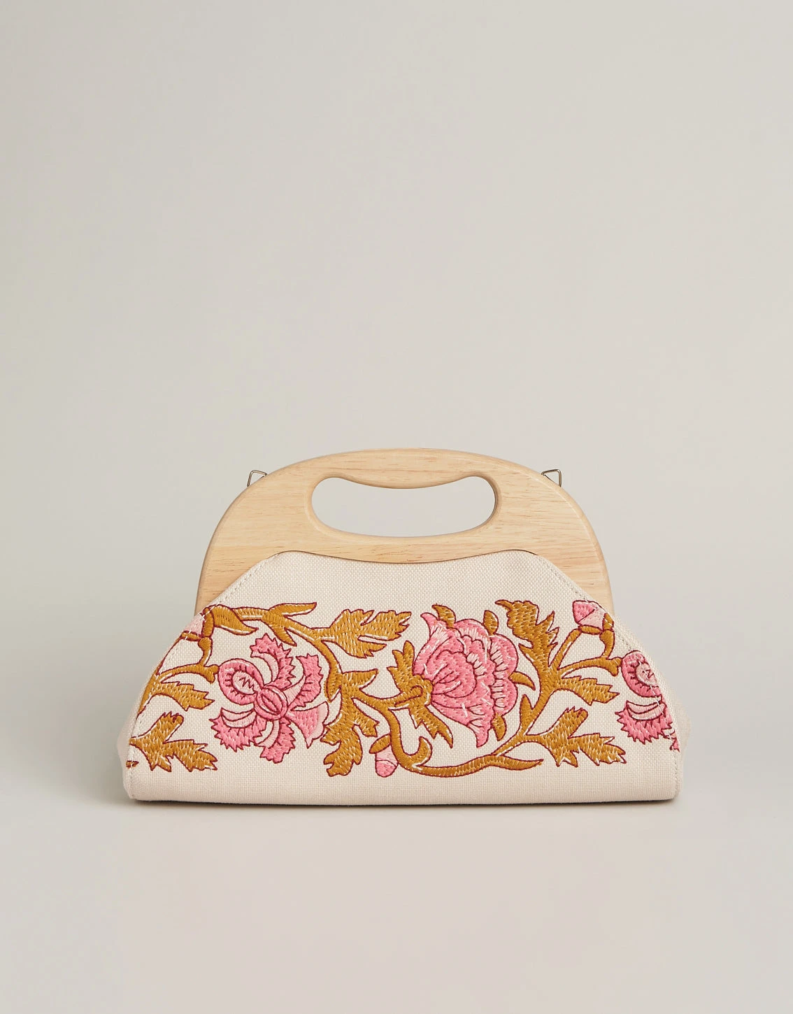 Miranda Clutch Pepper Hall Woodblock Floral 1 Miranda Clutch Pepper Hall Woodblock Floral