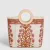 Resort Tote Pepper Hall Woodblock Floral