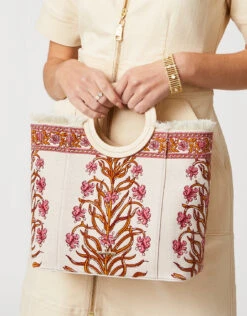 Resort Tote Pepper Hall Woodblock Floral -Spartina Store 490648m