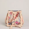 Natalie Drawstring Crossbody Oyster Factory Floral Sprigs