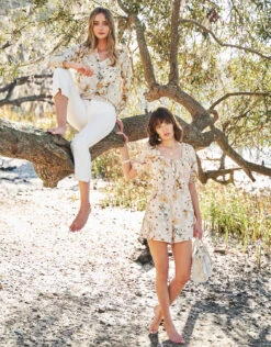 Audrey Linen Romper Babbie's Store Poppies 7 Audrey Linen Romper Babbie's Store Poppies -Spartina Store 493007m