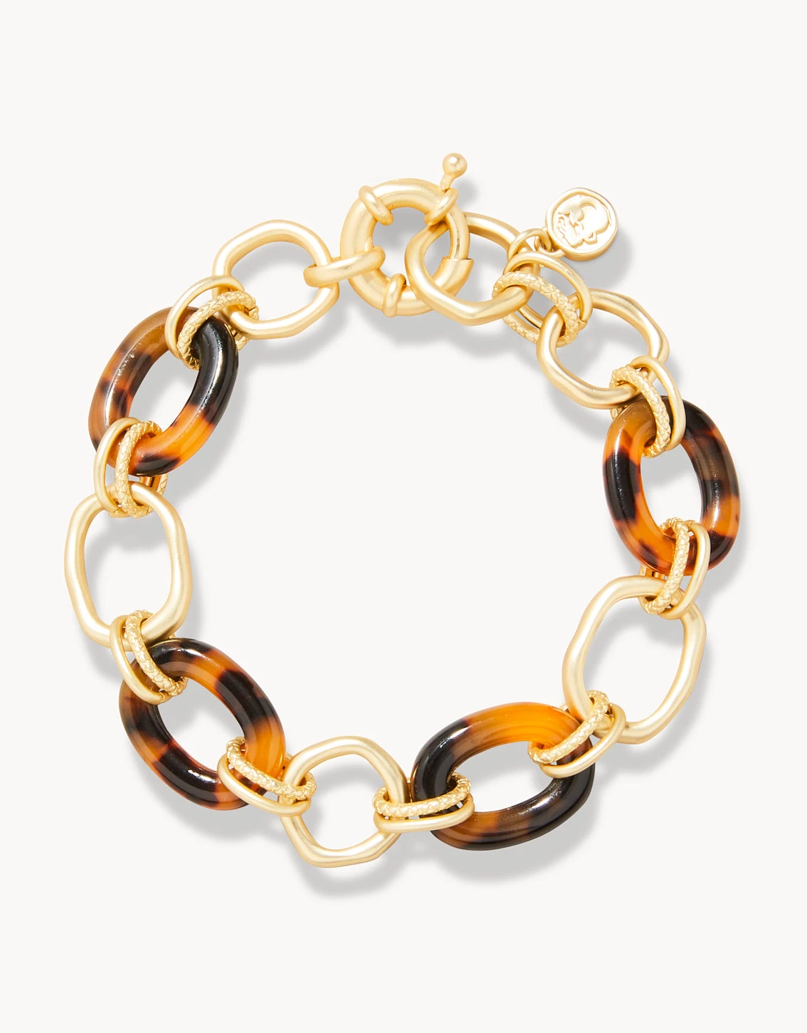 Harbor Resin Chain Bracelet Tortoise 1 Harbor Resin Chain Bracelet Tortoise