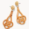 Woven Knot Earrings Natural