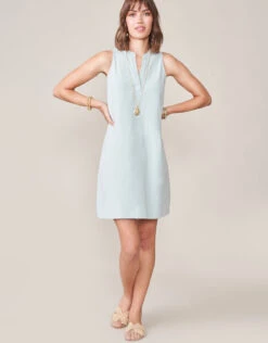 Hannah Tank Dress Dockside Blue