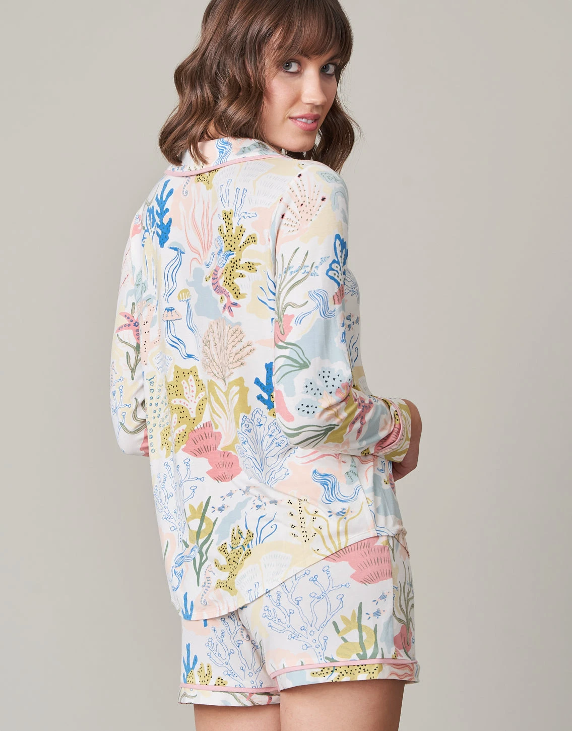 Pajama Top Seafoam Mermaids 2 Pajama Top Seafoam Mermaids - Image 2