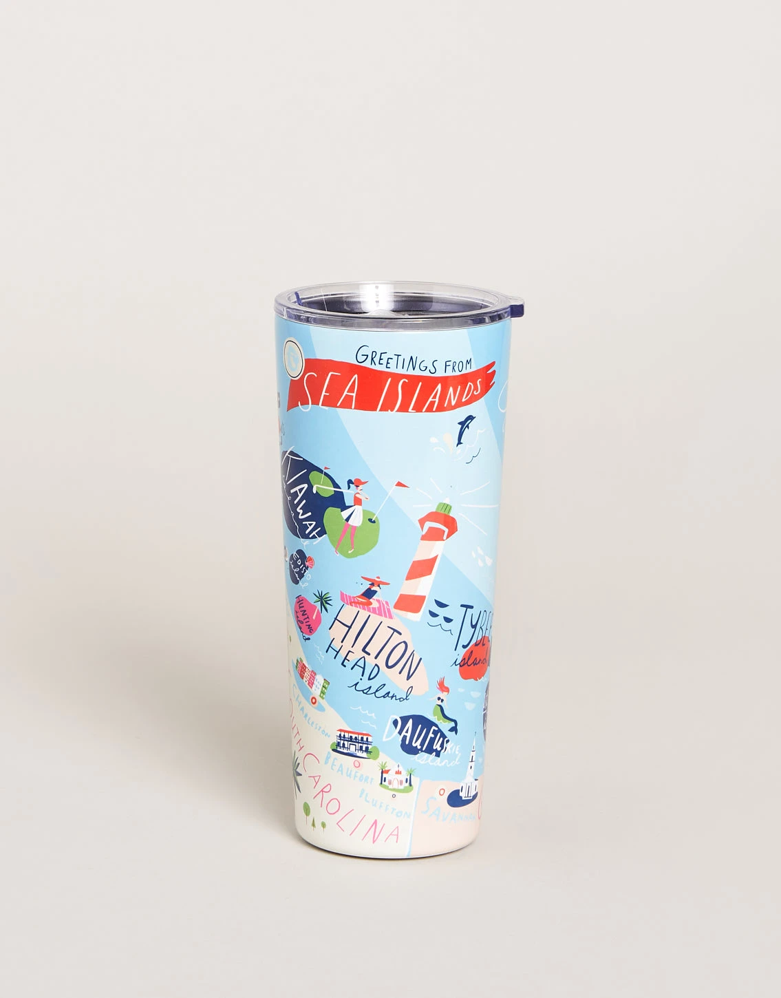 Stainless Steel Drink Tumbler 22 Oz. Sea Islands 1 Stainless Steel Drink Tumbler 22 Oz. Sea Islands