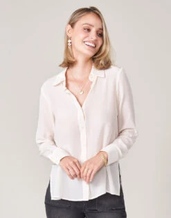 Arden Silk Blouse Powder Pink