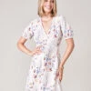 Bevin Wrap Dress Bellinger Floral Branch