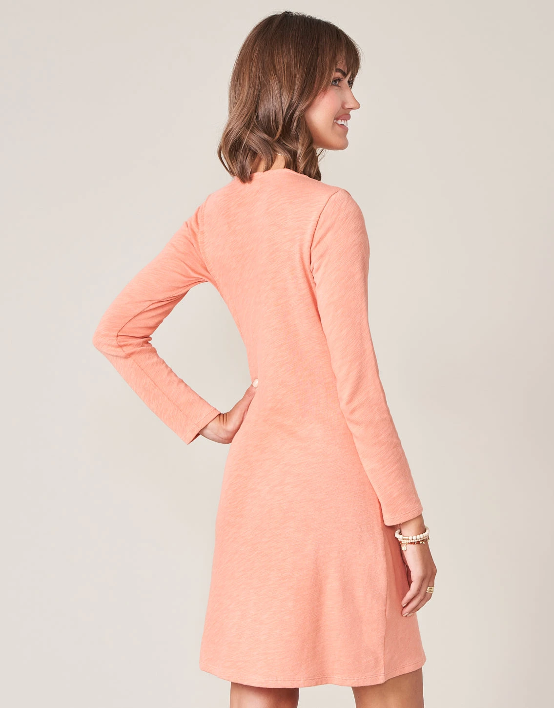 Deanna Wrap Dress Pink Clay 2 Deanna Wrap Dress Pink Clay - Image 2