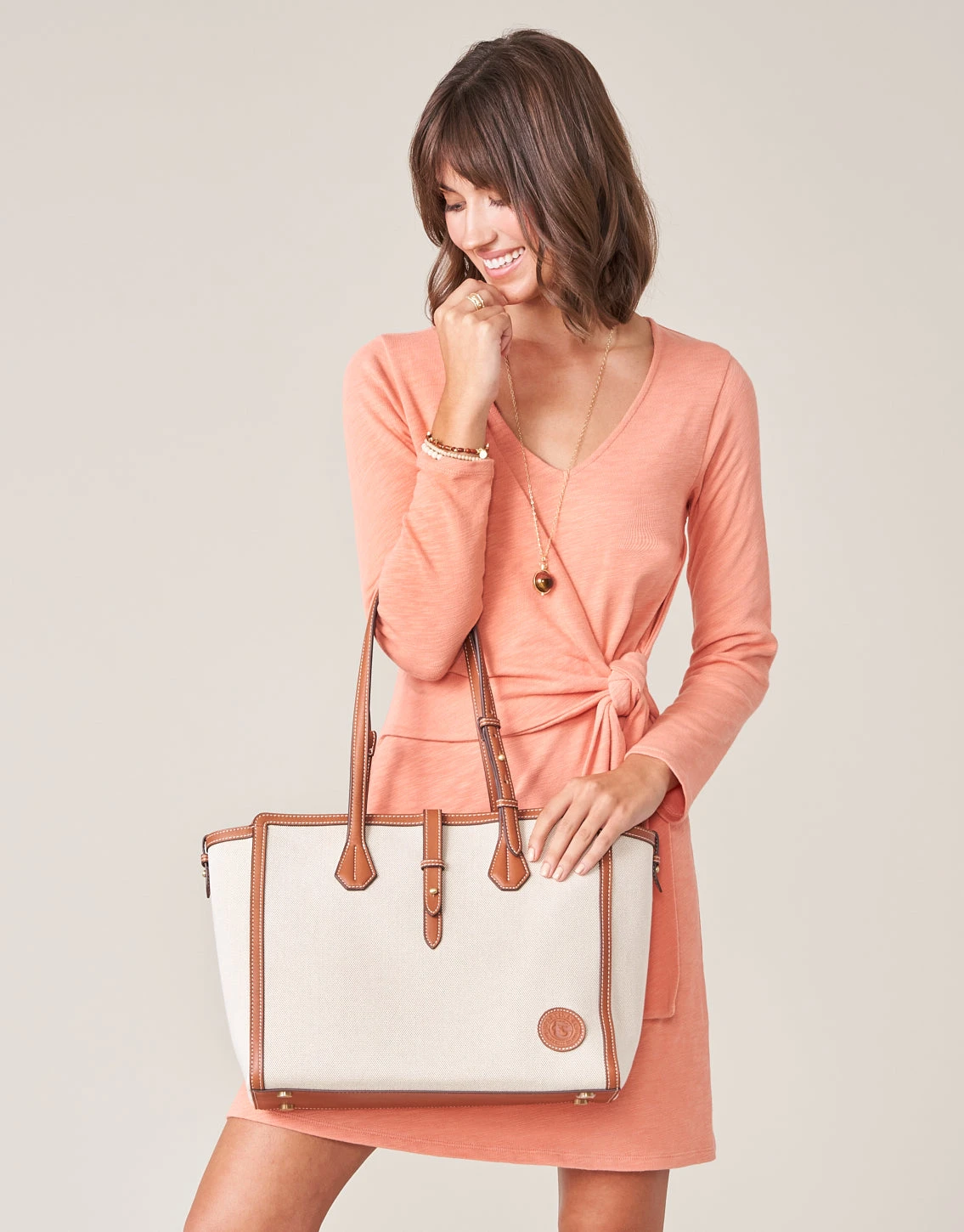 Deanna Wrap Dress Pink Clay 4 Deanna Wrap Dress Pink Clay - Image 4