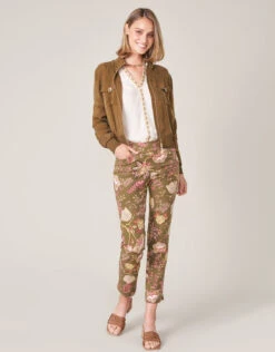 Maren Pull-On Pant Jones Hundred Olive -Spartina Store 499092d