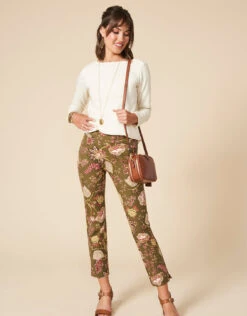 Maren Pull-On Pant Jones Hundred Olive -Spartina Store 499092m
