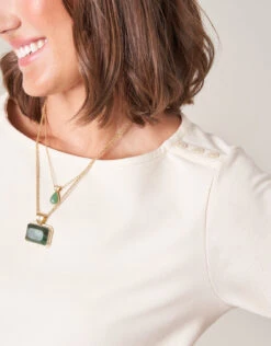 Brooke Knit Top Buttercream -Spartina Store 499337c