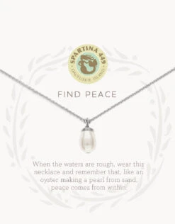 Sea La Vie Necklace Find Peace/Pearl