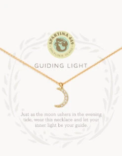 Sea La Vie Necklace Guiding Light/Crescent -Spartina Store 501828