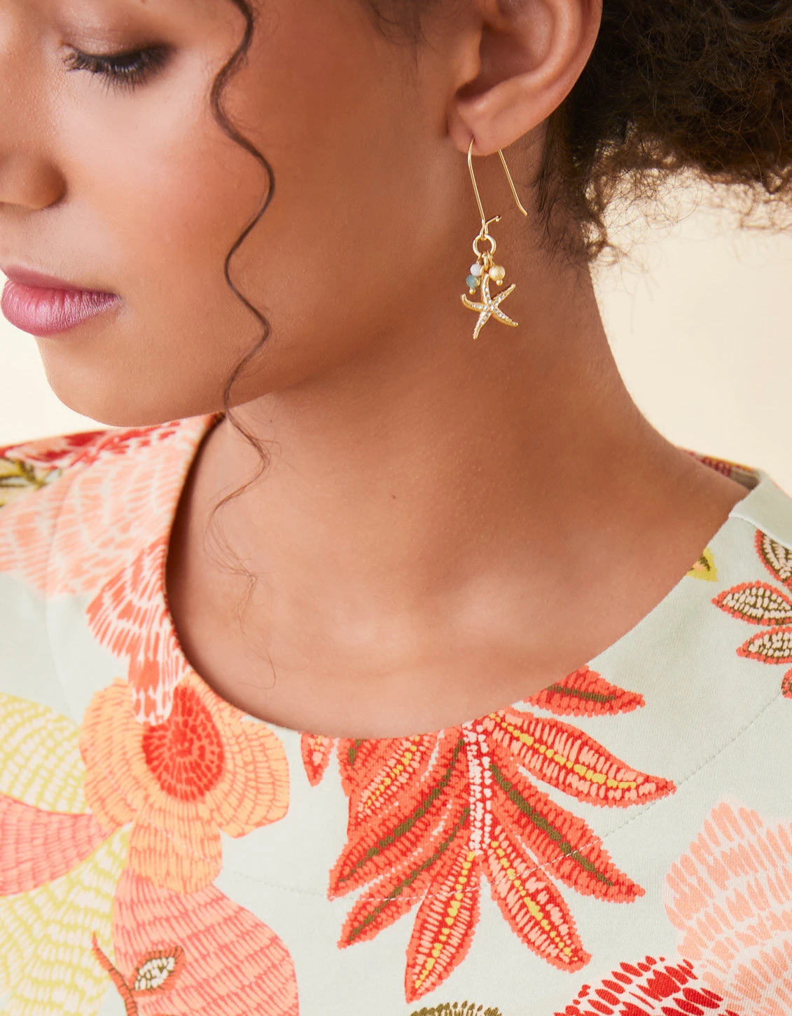 Starfish Sparkle Drop Earrings 2 Starfish Sparkle Drop Earrings - Image 2