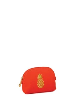 Orange Cosmetic Case Small Pineapple