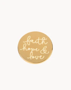 Classic Locket Note Faith Hope Love