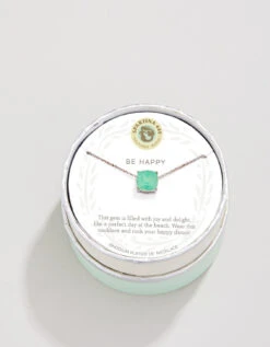 Sea La Vie Sea Glass Necklace 18" Happy/Sea Green -Spartina Store 512329